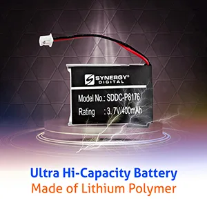 Synergy Digital Dog Collar Battery Compatible with Educator ET-300TS Transmitter Dog Collar (Li-Pol 3.7V 400mAh) Ultra High Capacity Replacement for Educator PL-762229 V2015-E05 Battery - product information 3