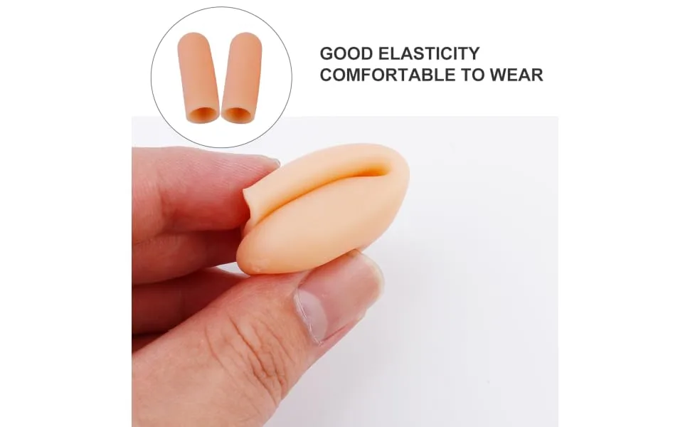 4 Pairs Finger Cots Fingers Support Thumb Protector Finger Cover Finger Support Finger Sleeves - product information 3