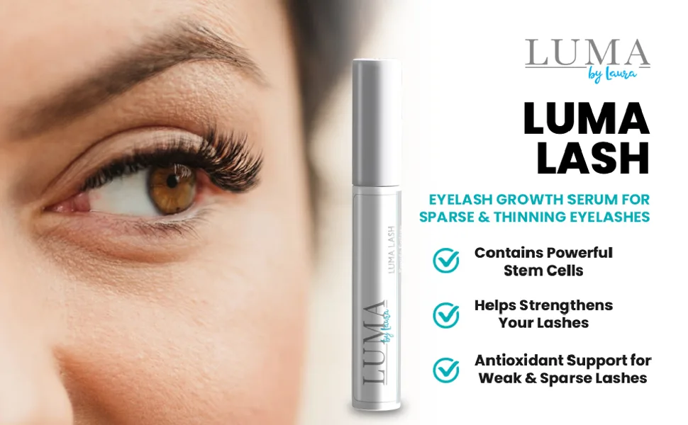 Eyelash Growth Enhancer & Eyebrow Serum - Moisturizes Lengthens & Volumizes Sparse Thinning Eyelashes & Brows - Formula with Stem Cell Complex Glycerin Peptide Panthenol - product information 1