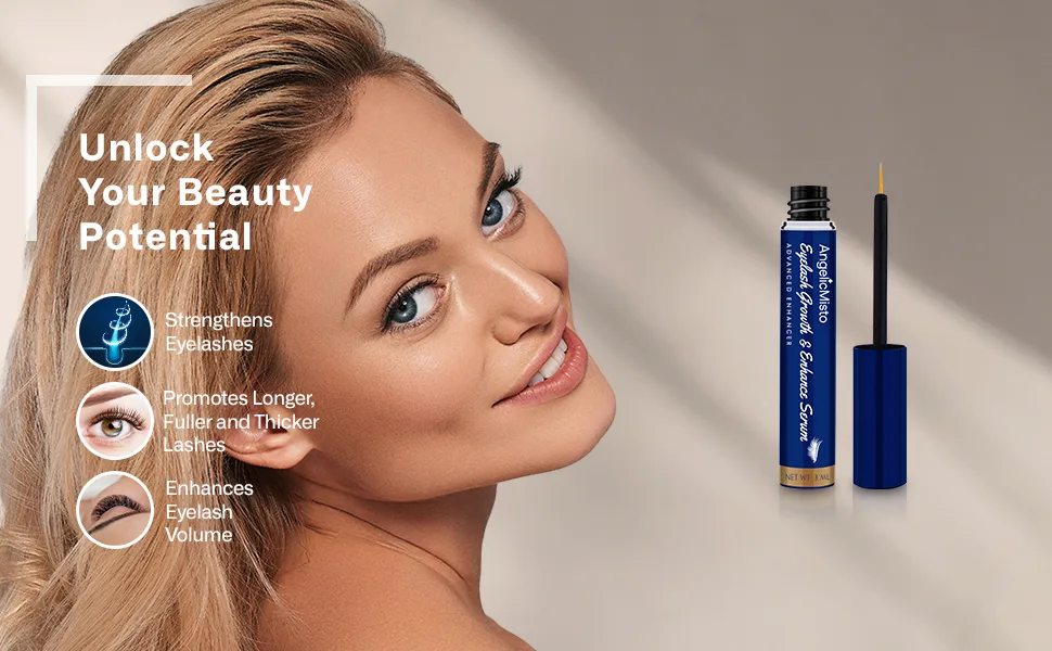 Eyelash Growth Serum for Longer Fuller Lashes in 4 Weeks - 3ML - eyelash growth serum