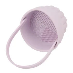 Makeup Brush Cleaner Bowl Foldable Silicone Makeup Cleaning Tools for Brushes Sponge and Puff Portable Make up Brush Cleaner for Travel - 1410230114711-2