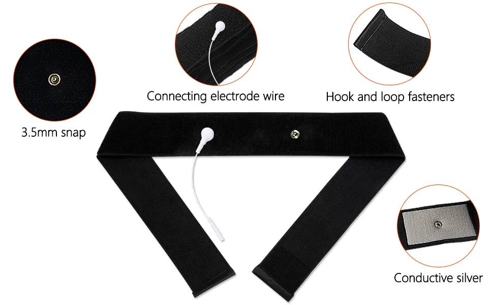 Silver Conductive Silver Fiber Electrode Brace Compatible with TENS/EMS(Please wet the conductive silver cloth before use) - product information 4