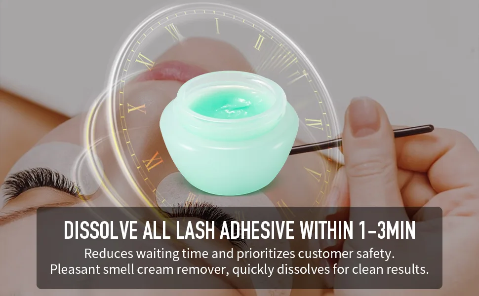 Lily Scented Cream Remover 15g- Professional Lash Remover for Lash Extensions -Gentle Eyelash Extension Remover - eyelash remover for lash extensions