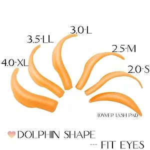 Lash Lift Pad Lamination Shield Mega L Curl Pad Orange Eyelash Perming Rods Making Lashes Lifted Longer Curler Look Orange Mega L Curl Pads - lash lift pads