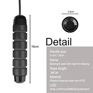 Redify 2 Pack Adjustable Jump Rope for Workout, Fitness Jump Rope for Men Women and Kids, Speed Jumping Rope for Exercise - specifications