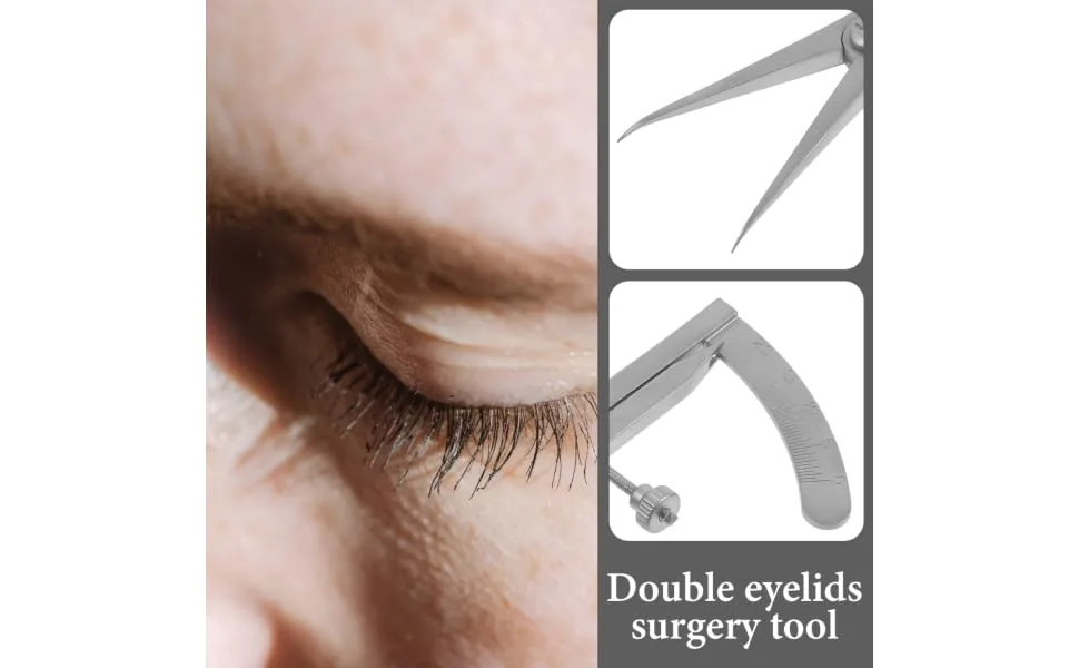 Orbital Measuring Device Metal Caliper Designer Double Eyelid Surgery Tool Microblading Ruler Eyebrow Caliper Eyebrow Ruler Tools Eye Gauge Calipers Stainless Steel Cosmetic - product information 5