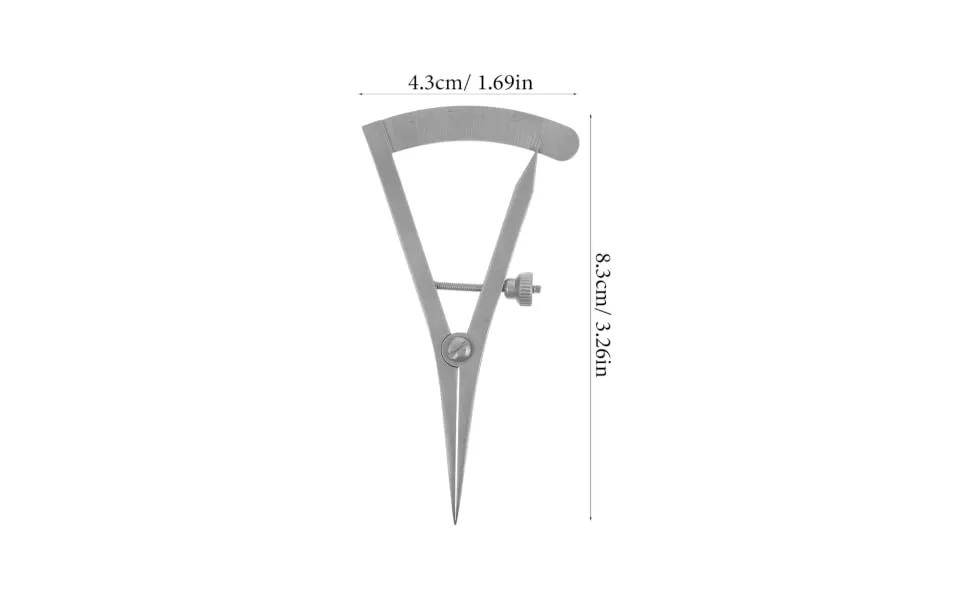 Orbital Measuring Device Metal Caliper Designer Double Eyelid Surgery Tool Microblading Ruler Eyebrow Caliper Eyebrow Ruler Tools Eye Gauge Calipers Stainless Steel Cosmetic - product information 6