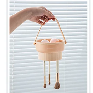 Makeup Brush Cleaner Mat 3 in 1 Silicone Makeup Brush Cleaner Bowl Cosmetic Brushes Cleaning Tool Organizer for Storage and Air Dry(Khkai) Khaki - product information 6