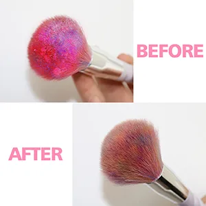 Silicon Makeup Brush Cleaning Mat Makeup Brush Cleaner Pad Cosmetic Brush Cleaning Mat Portable Washing Tool Scrubber with Suction Cup (green) - Makeup Brush