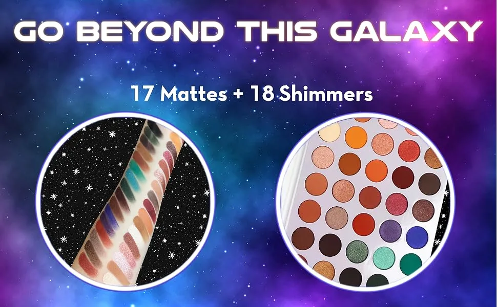 Rude Cosmetics Return of the Jeteye 35 Eyeshadows Palette - Book 4 for Women - 1.34 oz Eye Shadow - makeup eyeshadow face palette eyes matte shimmer return of the jet