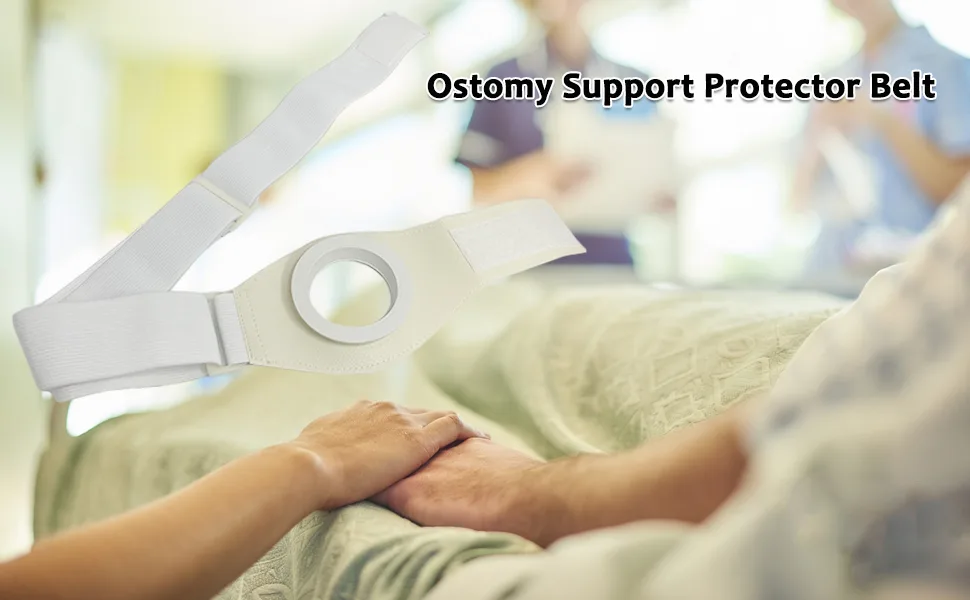 EDWERD Ostomy Support Belt - Stoma Guard Band for Abdominal & Colostomy Ileostomy Post-Oper-ative Care 39" L - Ostomy Support Belt