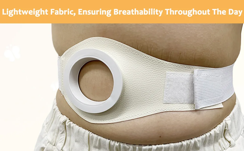 EDWERD Ostomy Support Belt - Stoma Guard Band for Abdominal & Colostomy Ileostomy Post-Oper-ative Care 39" L - Ostomy Support Belt
