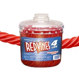 Red Vines Licorice Variety Pack, Red and Grape Flavor, 5oz Trays (6 Pack), Soft & Chewy Candy Twists - Red Vines Jar