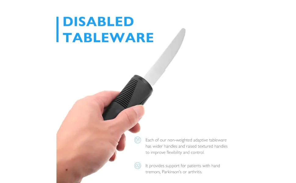 1 Set Tableware Cutlery Mittens Utensils Dessert Spoons Gloves for Kid Forks Pitch Fork Food Gloves Portable Elderly Accessories Plastic Handle re-usable - product information 5