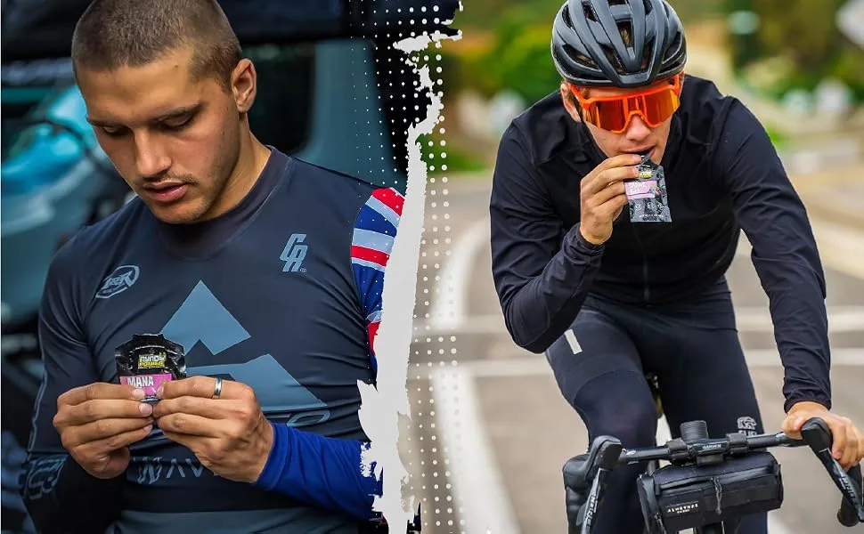 Ryno Power Mana Performance Gel Caddy (12 Servings) 'Mixed Beries' - He is using mana performance gel mixed berries
