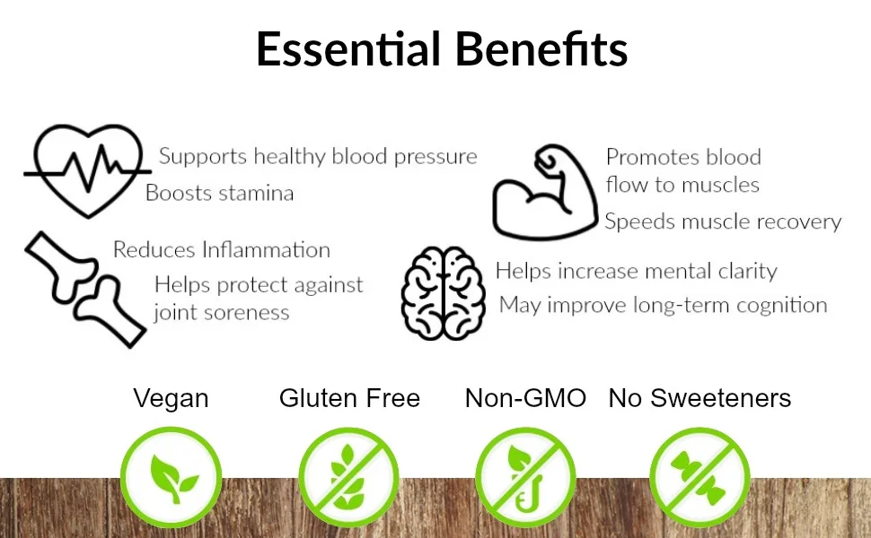 Nutri Gardens Powder - Concentrated Beetroot and Tart Cherries Supplement for Energy Support Oxygen Intake and VO2 Max (20 Servings) - product information 4