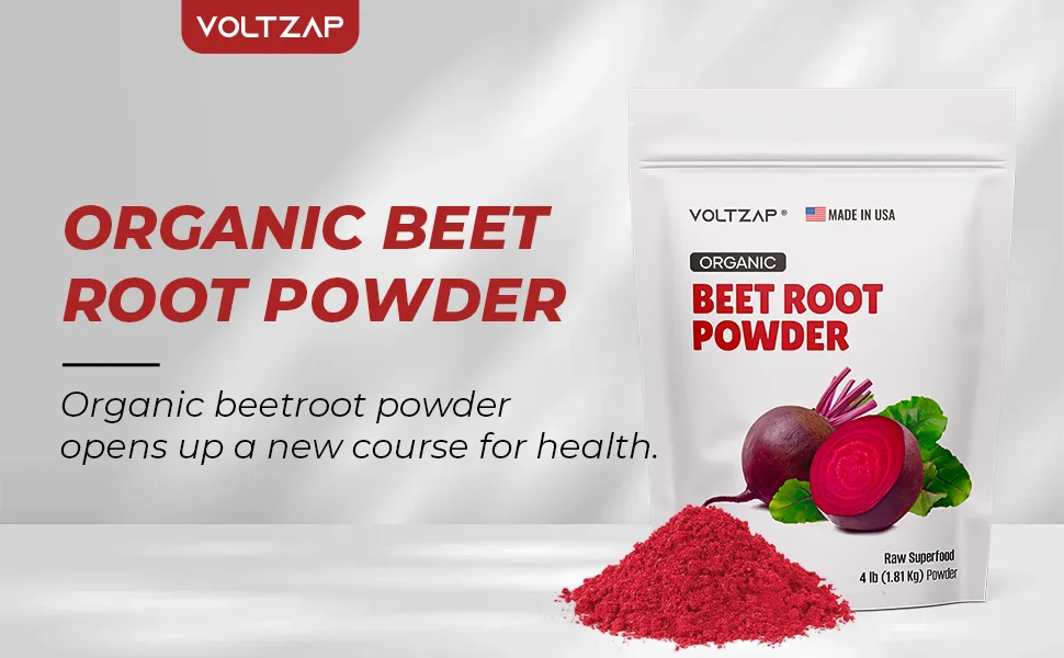 Beet Root Powder: Natural Superfood for Healthy Heart High Concentrated Raw Beet Supplement - Non-GMO Vegan Friendly Plant Based - beet root