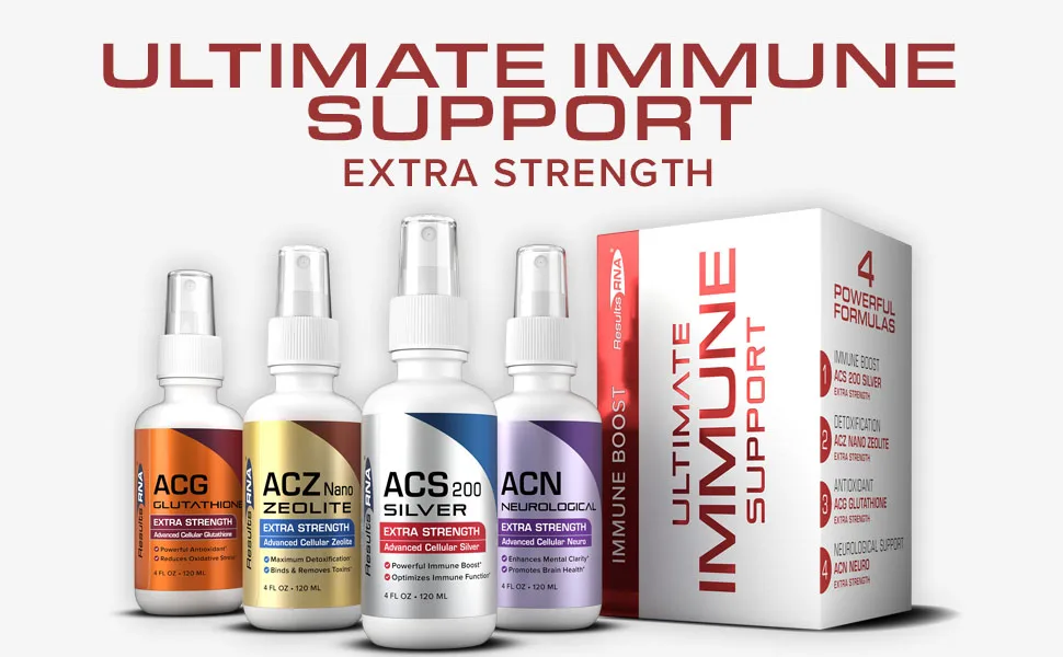 Results RNA Ultimate Immune Support System ACS 200 Silver/ACZ Nano Zeolite/ACG Glutathione/ACN Neuro Most Advanced Immune Support System Available Recommended by Doctors Worldwide - Immune Support