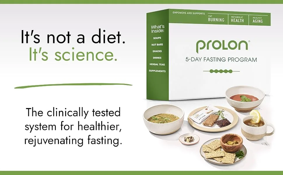 Prolon 5 Day Fasting Kit | Fasting Program for Women & Men | Developed to Not Break Your Fast | Low Calorie Pre Made Meals & Snacks | Plant Based Ingredients for Diet Support | Version 3 Kit - prolon fasting kit gen 3