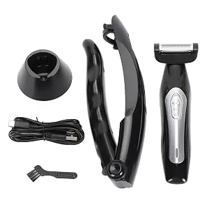 Men Back Trimmer Back Shaver Wet and Dry Use Men Back Groomer Extreme Reach Handle and Power Burst USB Rechargeable - Body Shaver