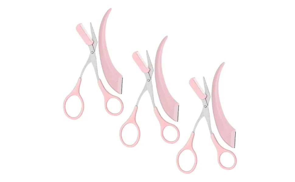 Beaupretty 3 Set Moon Eyebrow Trimmer Pink Unisex - product information 1