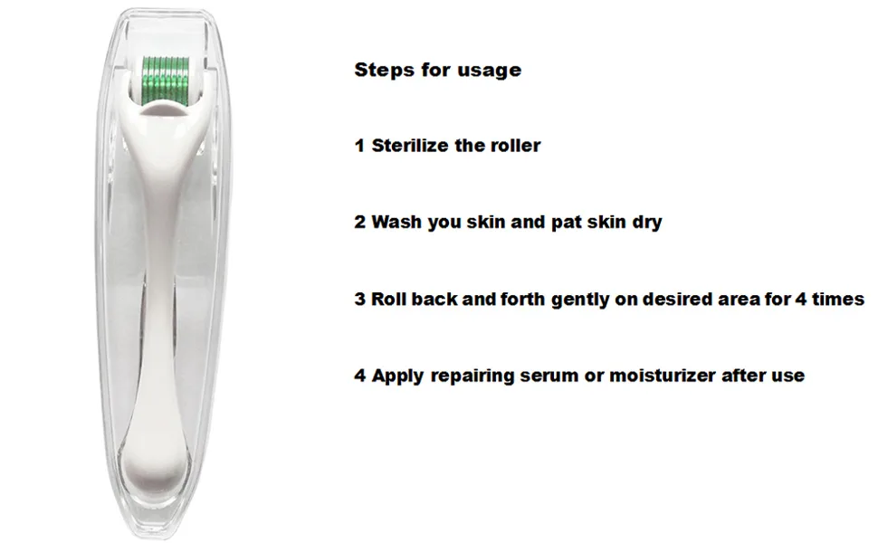Derma Roller For Hair Face Beard Microneedle Kit 0.25mm Microneedle Roller For Beauty - Microneedle roller