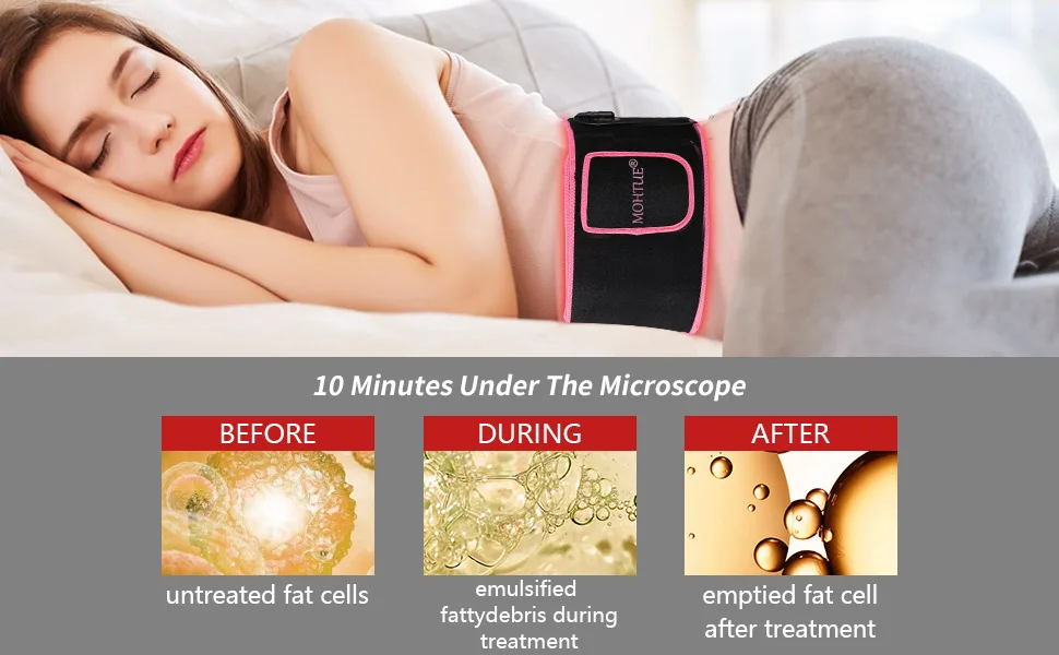 Red Light Therapy Body Device Belt,Infrared Light Therapy for Muscle Pain Relief,Improvement Metabolism Pink/Black - red light therapy for body