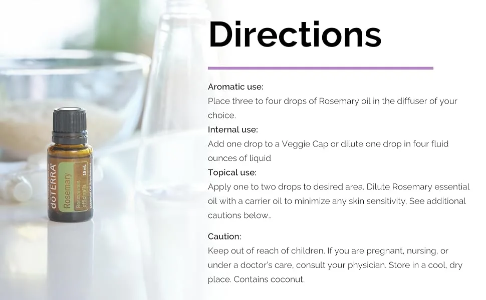 doTERRA - Rosemary Essential Oil - 15 mL - 4_Rosemary