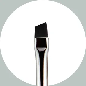 Eyebrow Scissors and Eyebrow Brush Shaping Curved Craft Stainless Steel Scissors for Eyebrow Eyelash Extensions - brow brush