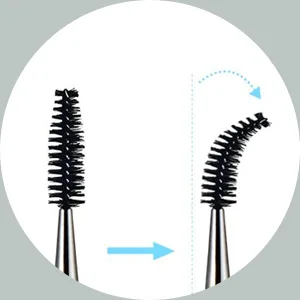 Eyebrow Scissors and Eyebrow Brush Shaping Curved Craft Stainless Steel Scissors for Eyebrow Eyelash Extensions - eyebrow brush