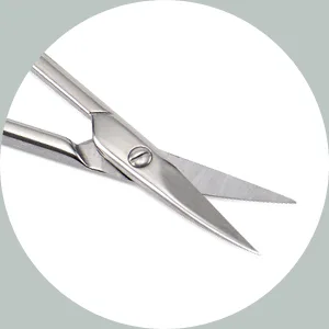 Eyebrow Scissors and Eyebrow Brush Shaping Curved Craft Stainless Steel Scissors for Eyebrow Eyelash Extensions - grooming scissors