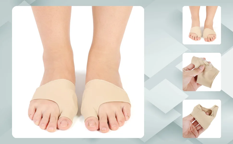 JTLB Silicone Bunion Straightener Hallux Valgus Corrector Toe Protector for Foot Care and Pain Relief Large Size - JM08430-1