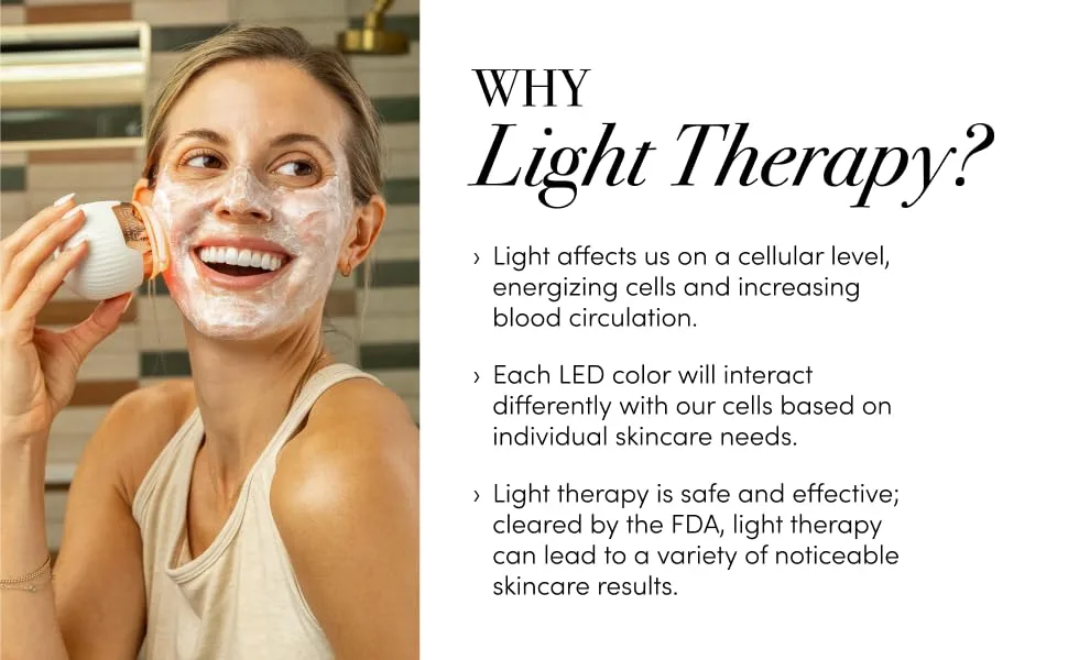 reVive Light Therapy Lux Collection Clinical Acne and Anti-Aging Device - reVive Light Therapy Red Light Blue Light anti acne anti wrinkle
