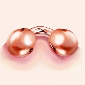 Tekson Face Roller Facial Metal Massager Massage Tool for face (Rose) Rose Gold - roller