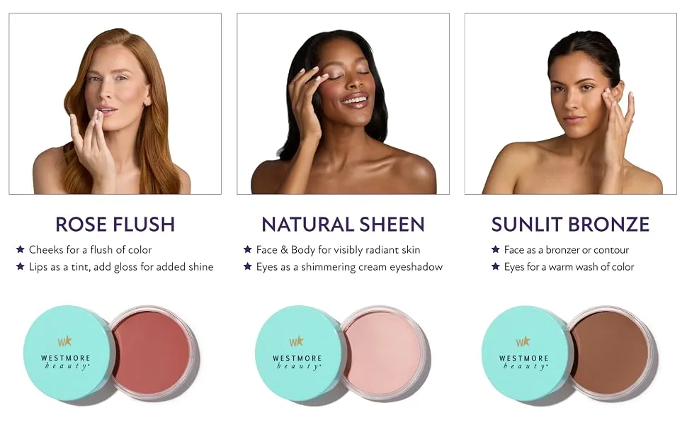 Westmore Beauty Supreme Balm - Sunlit Bronze - 0.71 OZ - Multi Purpose Color Enhancer Face Balm Miracle Balm Beauty Balm - Supreme Balm
