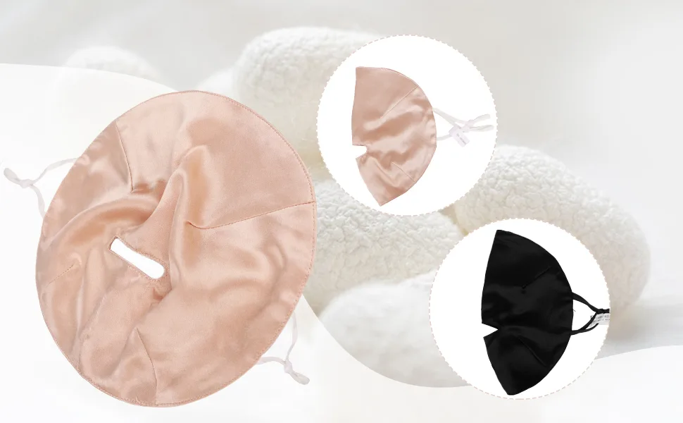 100% Silk Sleep Mask Modern Full Face Sleep Mask Soft Comfortable A Good Night s Sleep Eye Mask with Adjustable Strap (Beige) - silk sleep face mask