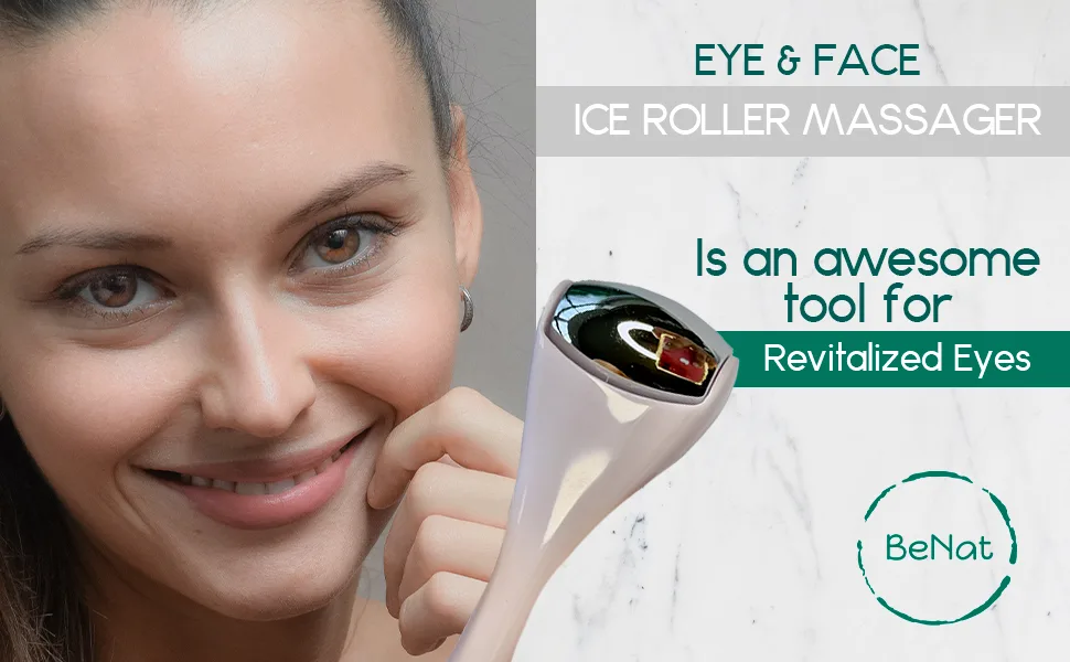 Eye & Face Ice Roller Massager. Relaxing and Functional Eye and Facial Roller. - Eye & face1