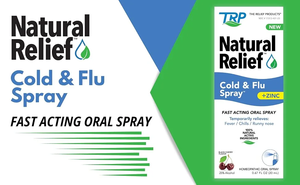 Natural Relief Cold and Flu Spray - Cold and Flu Spray
