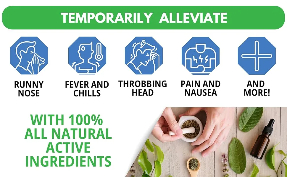 Natural Relief Cold and Flu Spray - with all natural active ingredients