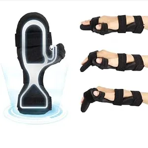ALisasin Resting Hand Splint Carpal Tunnel Wrist Brace Night Immobilizer Finger Stabilizer Wrap Finger Training Device Finger fingerboard Orthotics Right hand - hand splint ulnar deviation splint right hand splint metacarpal splint right hand