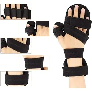 ALisasin Resting Hand Splint Carpal Tunnel Wrist Brace Night Immobilizer Finger Stabilizer Wrap Finger Training Device Finger fingerboard Orthotics Right hand - hand splint ulnar deviation splint right hand splint metacarpal splint right hand