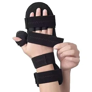 ALisasin Resting Hand Splint Carpal Tunnel Wrist Brace Night Immobilizer Finger Stabilizer Wrap Finger Training Device Finger fingerboard Orthotics Right hand - hand splint ulnar deviation splint right hand splint metacarpal splint right hand