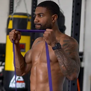 3DActive Pull Up Assist Band - Resistance Band for Strength Training Powerlifting Body Stretching Crossfit. Free Exercise Guide. #1 Red- 10 to 35 Pounds (1/2 " *4.5mm) - Single Band - Full body workouts. Target every muscle. Build strength.