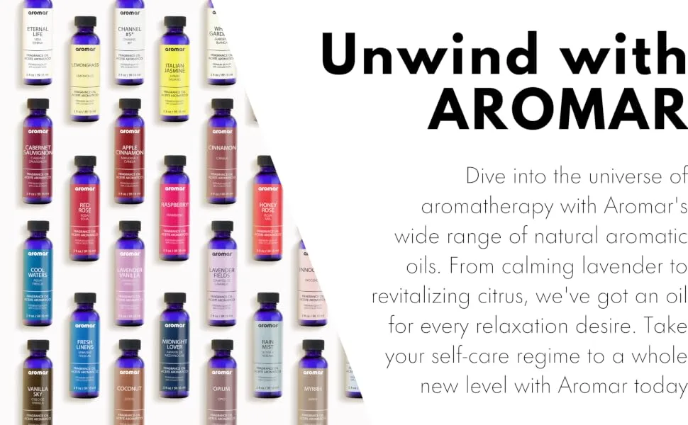 Aromar 4 oz Eucalyptus Scented Oil Aromatherapy Essential Oil Pure Fragrance Oil - Essential Oil Blends, Essential Oils Set for Diffusers for Home, Well-Being Gift Kit-Calming, Dreams