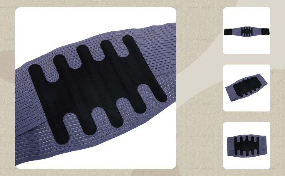Summer Unisex Lumbar Spine Support Belt Protector Pain Relief Waist Brace Waistband (M) - 1411200388011-1