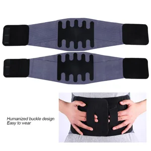 Summer Unisex Lumbar Spine Support Belt Protector Pain Relief Waist Brace Waistband (M) - 1411200388011-2