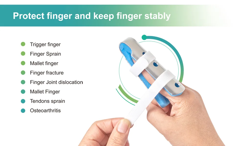 Finger Splint Trigger Finger Splint for Thumb/Middle Finger Mallet Finger Splint Finger Splints for Thumb/Middle Finger/Pointer Finger/Ring Finger/Pinky Finger(3 sizes) - trigger finger splint
