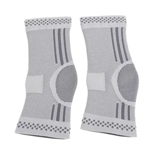 Oumefar Ankle Brace Compression Sleeve Ankle Compression Socks Relieve Ache Portable Stability Support 1 Pair Perspire Quickly Breathable for Volleyball (M) - 2719240012112-2
