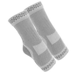 Oumefar Ankle Brace Compression Sleeve Ankle Compression Socks Relieve Ache Portable Stability Support 1 Pair Perspire Quickly Breathable for Volleyball (M) - 2719240012112-3