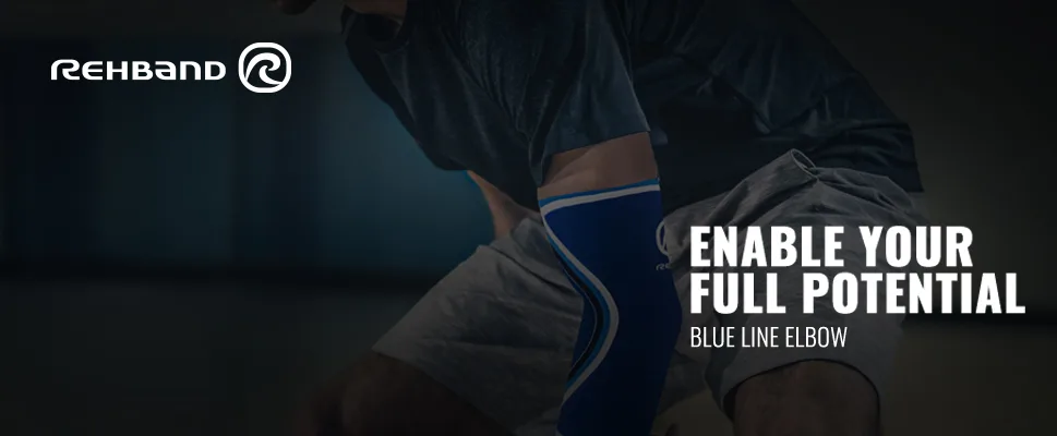 Rehband 7081 S Rehband Blue line Elbow Blue - product information 1